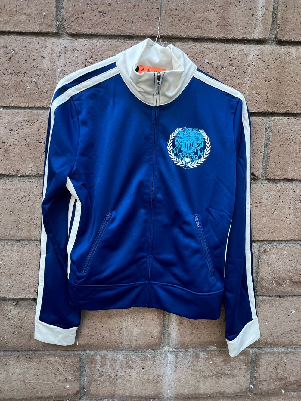 Juicy Couture Royal Blue and White Track Jacket with Crest